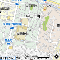 福岡県北九州市門司区中二十町10-42周辺の地図
