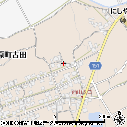 愛媛県西条市丹原町古田1477周辺の地図