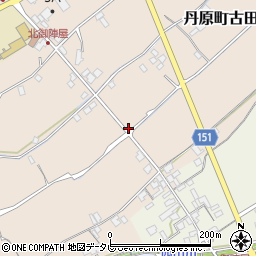 愛媛県西条市丹原町古田甲-418周辺の地図
