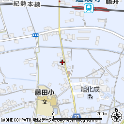 和歌山県御坊市藤田町藤井2028周辺の地図
