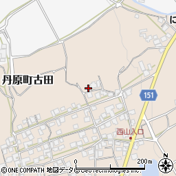 愛媛県西条市丹原町古田甲-1502周辺の地図