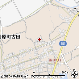 愛媛県西条市丹原町古田1498周辺の地図