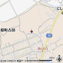 愛媛県西条市丹原町古田甲-1496周辺の地図