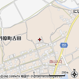 愛媛県西条市丹原町古田甲-1498周辺の地図