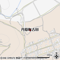 愛媛県西条市丹原町古田周辺の地図