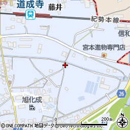 和歌山県御坊市藤田町藤井2320-3周辺の地図