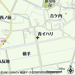 徳島県阿南市中林町青イハリ周辺の地図