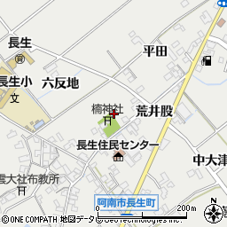 徳島県阿南市長生町楠ノ元周辺の地図