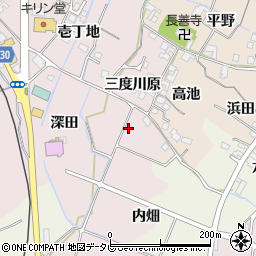 徳島県阿南市学原町高池周辺の地図