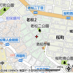 福岡県北九州市若松区老松周辺の地図
