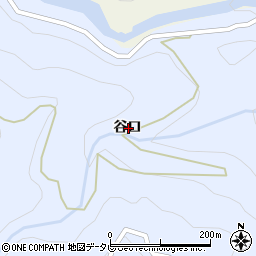 徳島県勝浦郡上勝町生実谷口周辺の地図