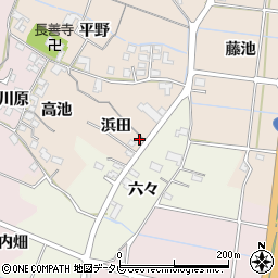 徳島県阿南市才見町（浜田）周辺の地図