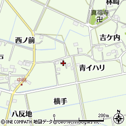 徳島県阿南市中林町横手周辺の地図