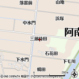 徳島県阿南市才見町（三瀬待田）周辺の地図