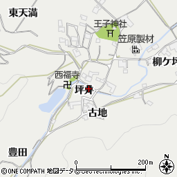 徳島県阿南市長生町柳谷周辺の地図