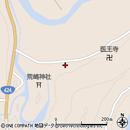 和歌山県田辺市龍神村甲斐ノ川496周辺の地図