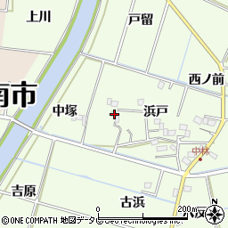徳島県阿南市中林町浜戸50周辺の地図