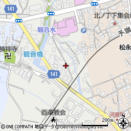 愛媛県西条市神拝甲114周辺の地図