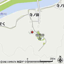 徳島県阿南市長生町寺ノ前周辺の地図