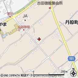 愛媛県西条市丹原町古田499-1周辺の地図