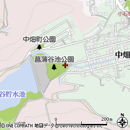 菖蒲谷池自然公園トイレ２周辺の地図