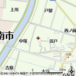 徳島県阿南市中林町浜戸69周辺の地図