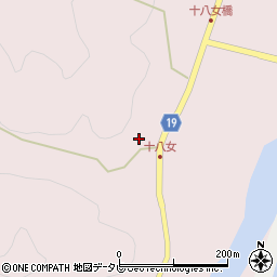 徳島県阿南市十八女町（新開）周辺の地図