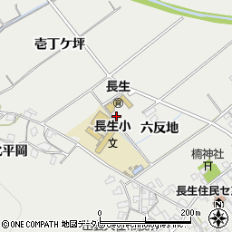 徳島県阿南市長生町五反地周辺の地図