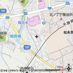 愛媛県西条市神拝甲74周辺の地図