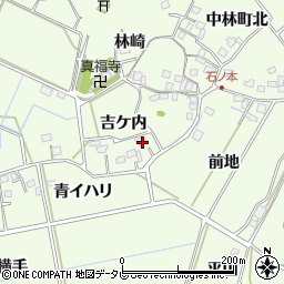 徳島県阿南市中林町吉ケ内周辺の地図
