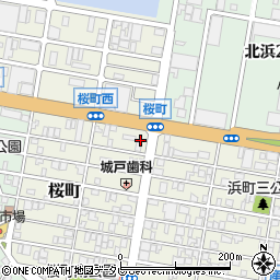 セブンイレブン若松桜町店周辺の地図