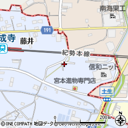 和歌山県御坊市藤田町藤井1942-14周辺の地図