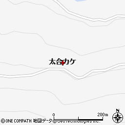 徳島県美馬市木屋平太合カケ周辺の地図