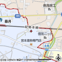 和歌山県御坊市藤田町藤井1942-19周辺の地図
