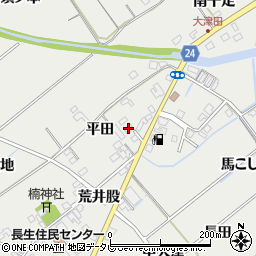 徳島県阿南市長生町平田周辺の地図