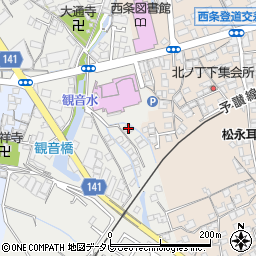 愛媛県西条市神拝甲75-2周辺の地図