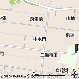 徳島県阿南市才見町（中水門）周辺の地図