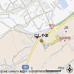 愛媛県西条市丹原町古田601-1周辺の地図
