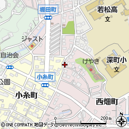 福岡県北九州市若松区西畑町9-51周辺の地図