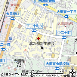 スーパーとみやま東町店周辺の地図