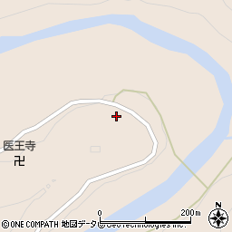和歌山県田辺市龍神村甲斐ノ川246周辺の地図