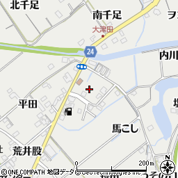 徳島県阿南市長生町（大津田）周辺の地図