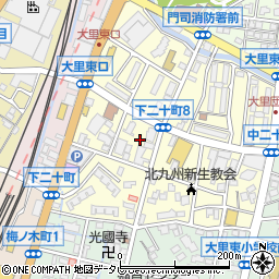 福岡県北九州市門司区下二十町周辺の地図