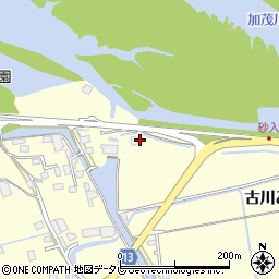 愛媛県西条市古川（乙）周辺の地図