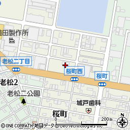 ローソン若松桜町店周辺の地図