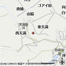徳島県阿南市長生町東天満周辺の地図
