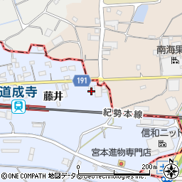 和歌山県御坊市藤田町藤井1846-4周辺の地図