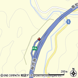 高知自動車道　馬立ＰＡ上り周辺の地図
