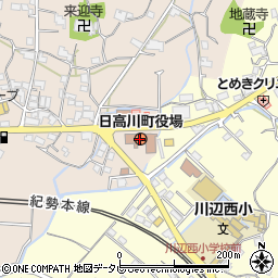 日高川町役場　中津支所周辺の地図