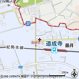 和歌山県御坊市藤田町藤井1874-9周辺の地図